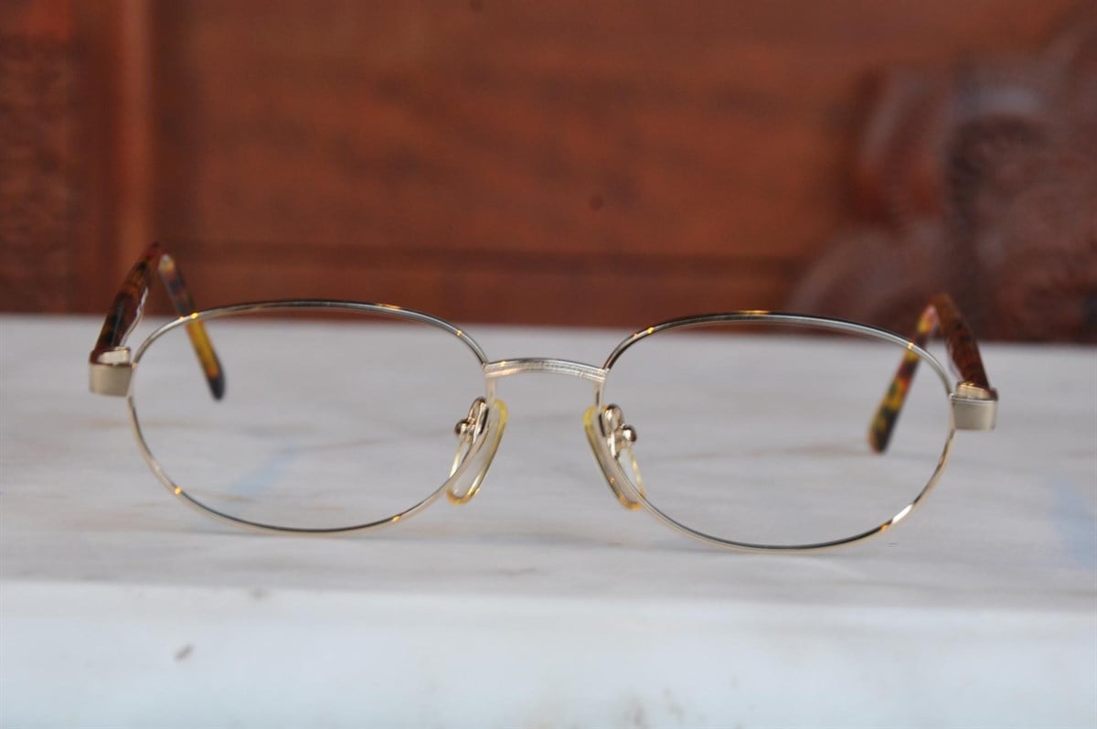 altın kaplama vintage optik gözlük
