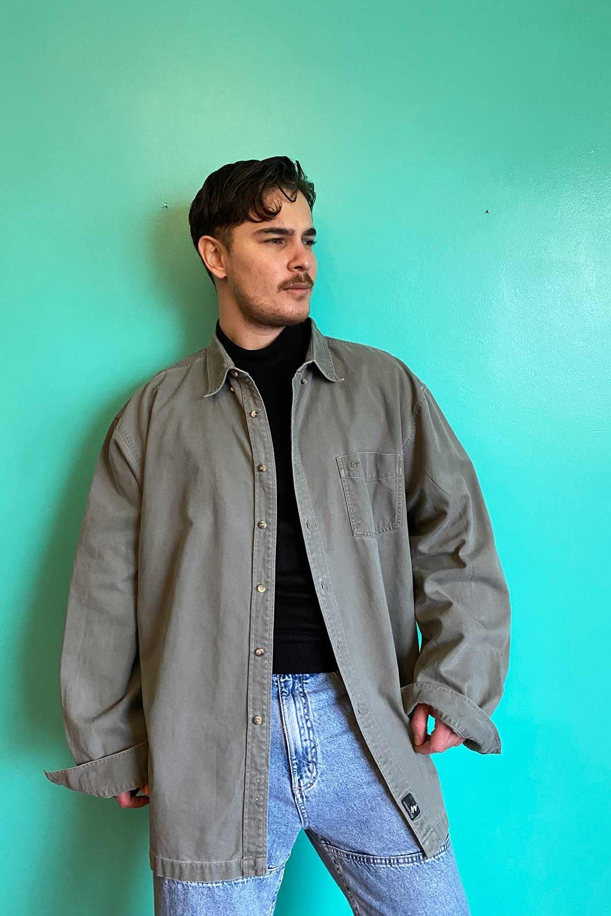 Quechua Vintage Oversize Jean Gömlek