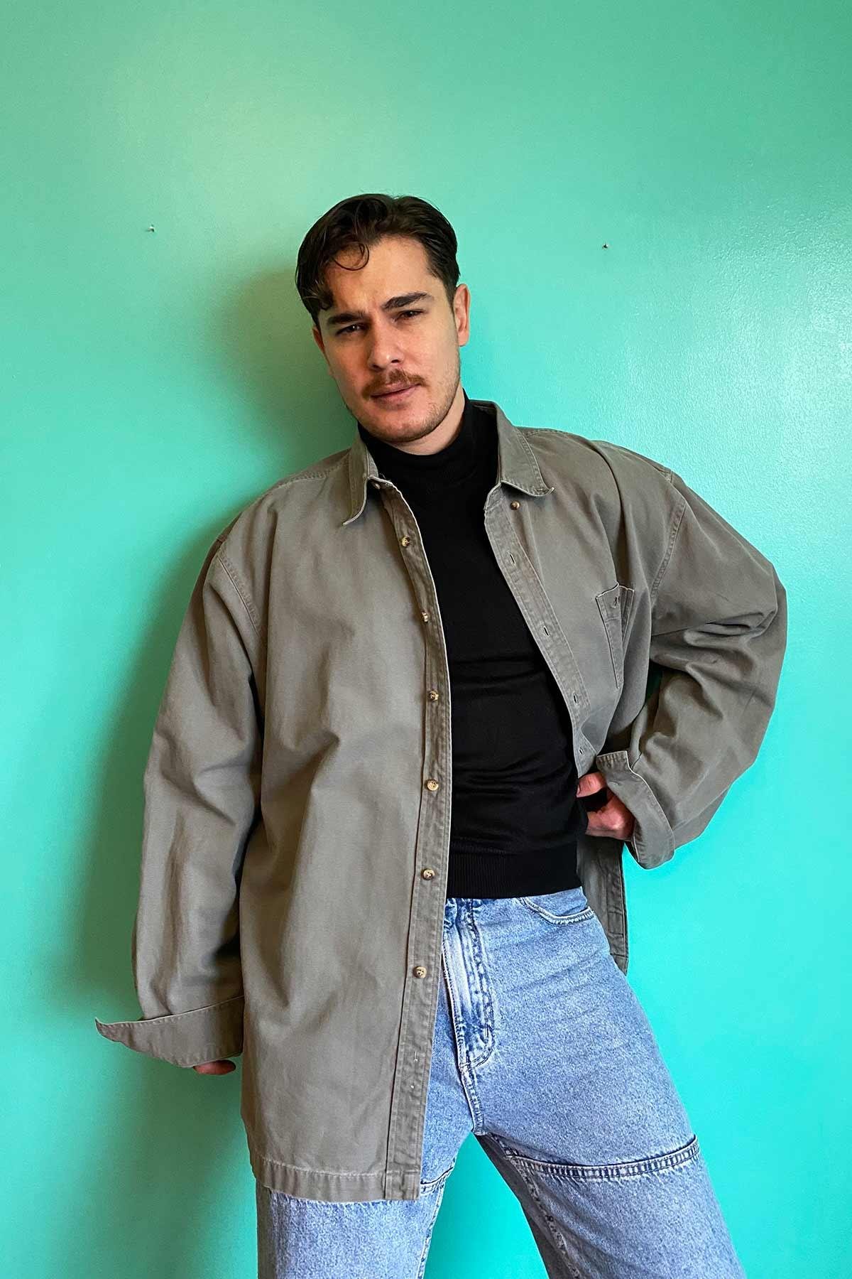 Quechua Vintage Oversize Jean Gömlek