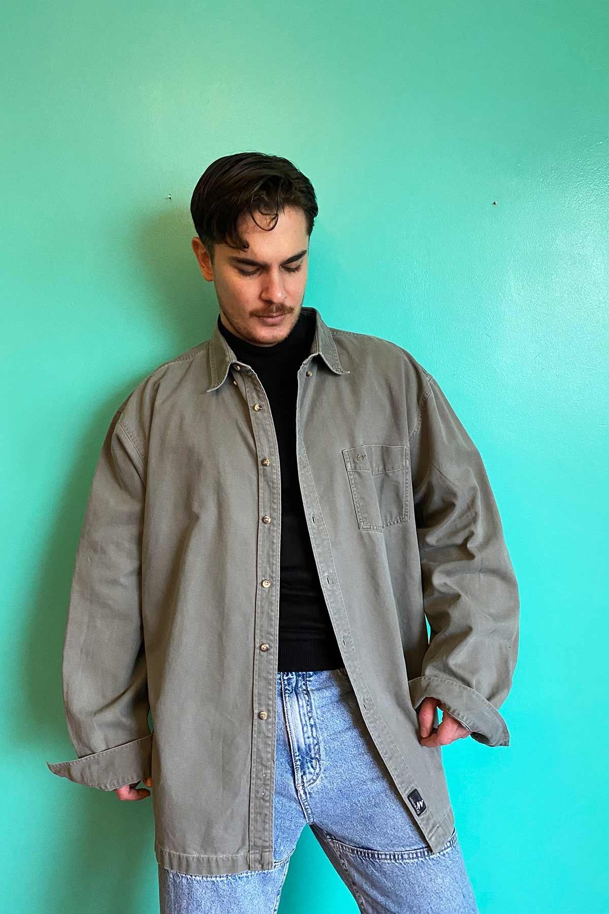 Quechua Vintage Oversize Jean Gömlek