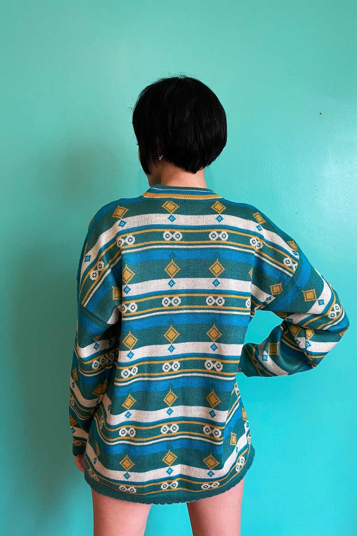 :Vintage Desenli Kazak