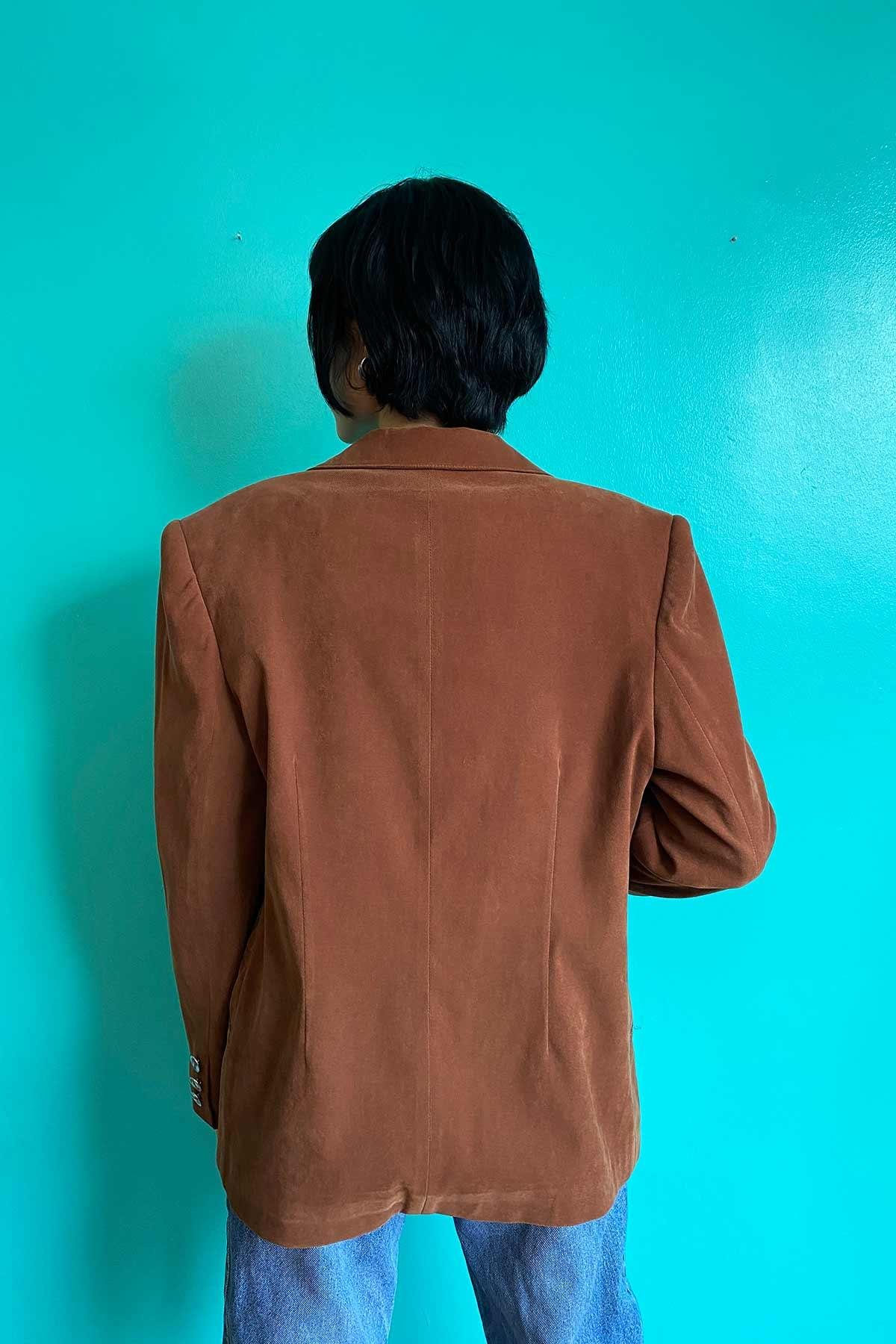 Vintage Kahve Blazer Ceket