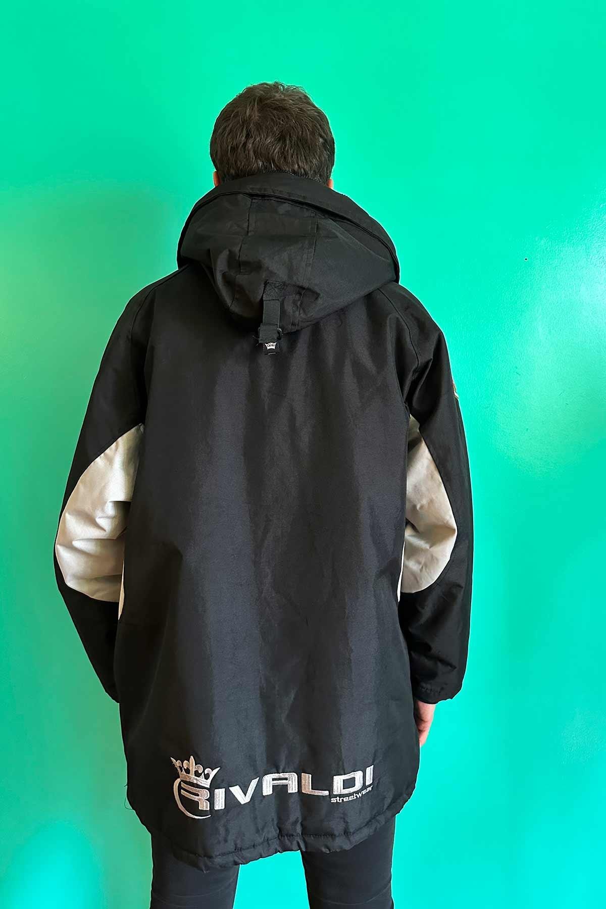 Vintage Oversize Kapşonlu Mont