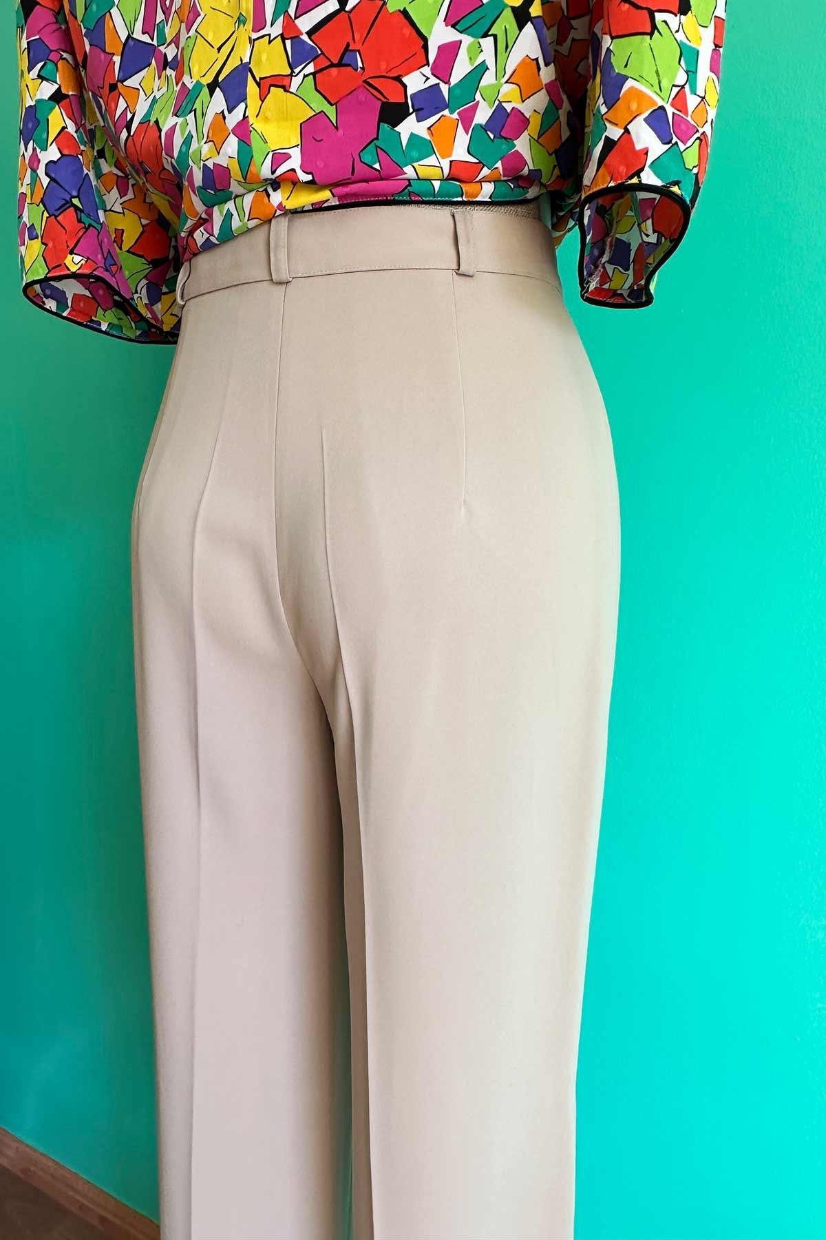 Vintage Yüksek Bel Pantolon