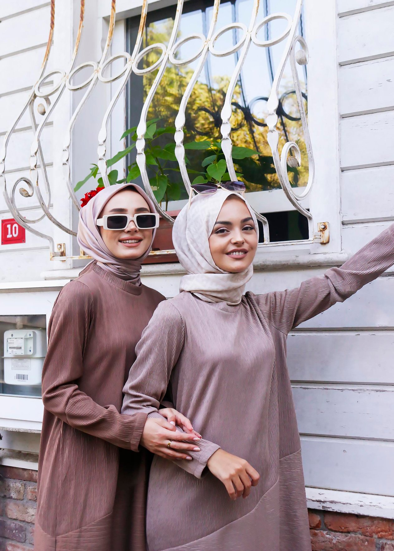 Fitilli Tunik Pantolon Vizon İkili Takım Santana