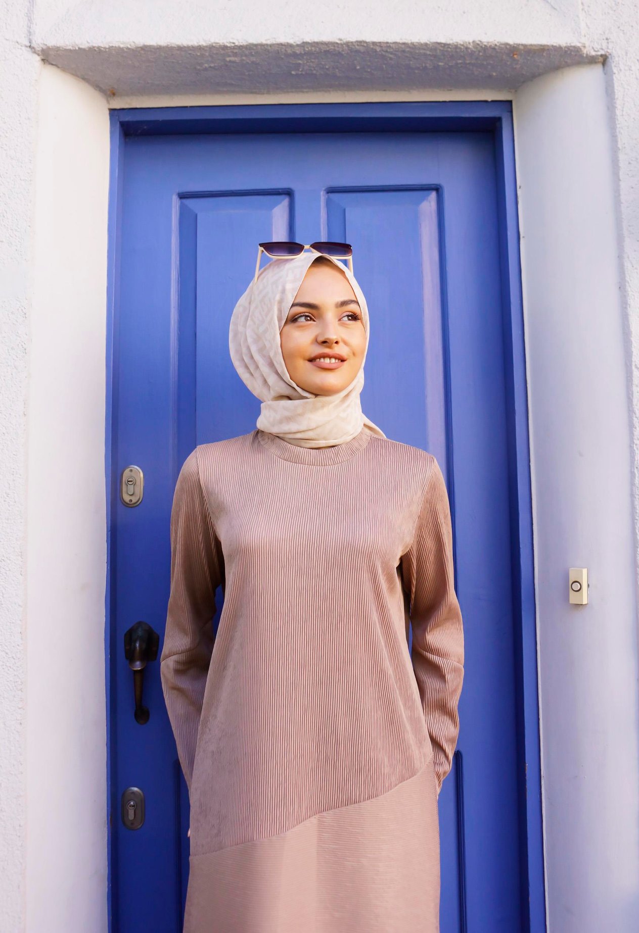 Fitilli Tunik Pantolon Vizon İkili Takım Santana