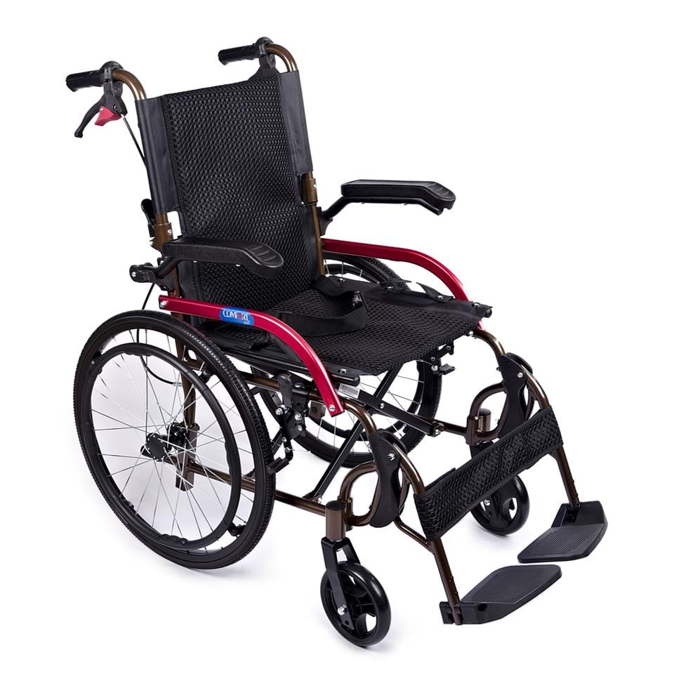 Manuel Tekerlekli SandalyeComfort Plus GK863LAJ-20 Jet Black Transfer Alüminyum Tekerlekli Sandalye