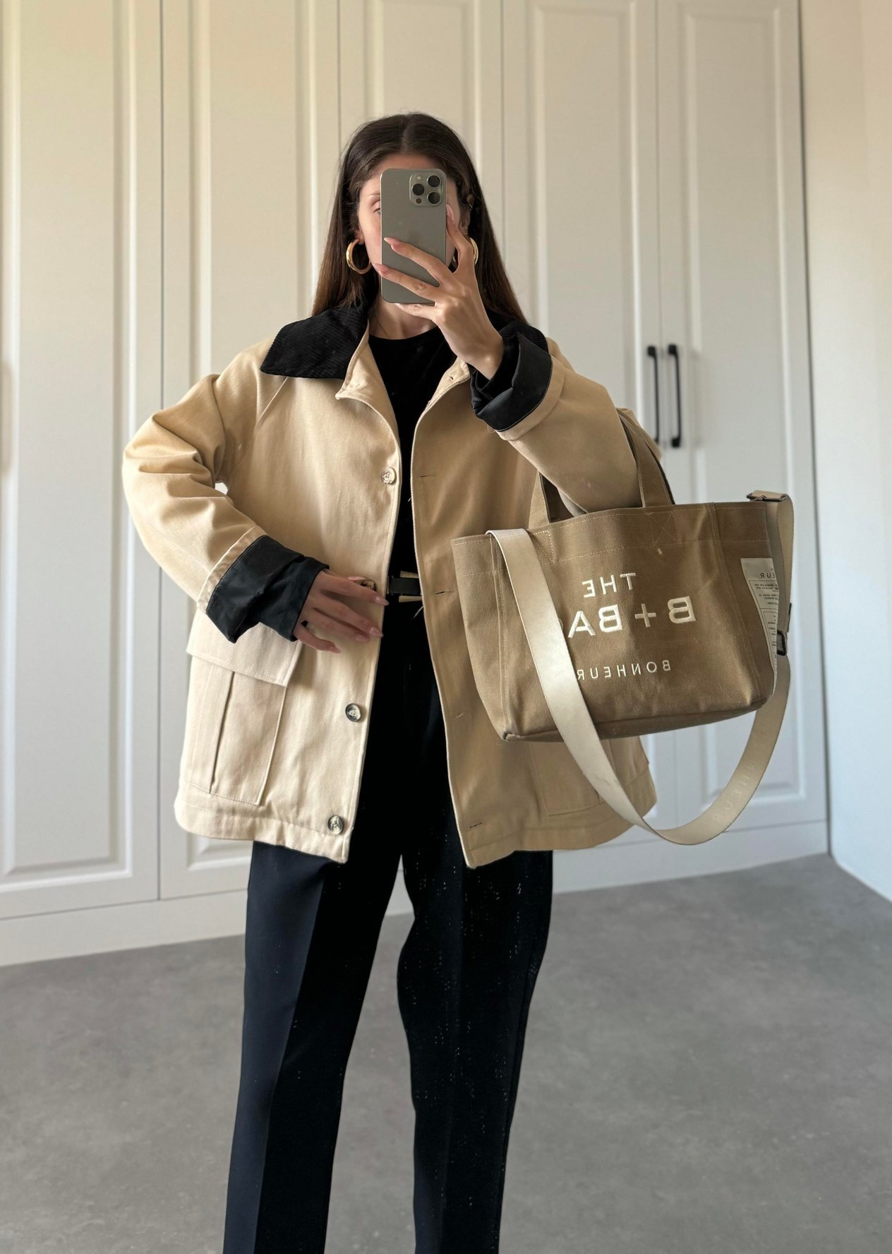 Astarlı Kadife Yakalı Premium Taş Parka
