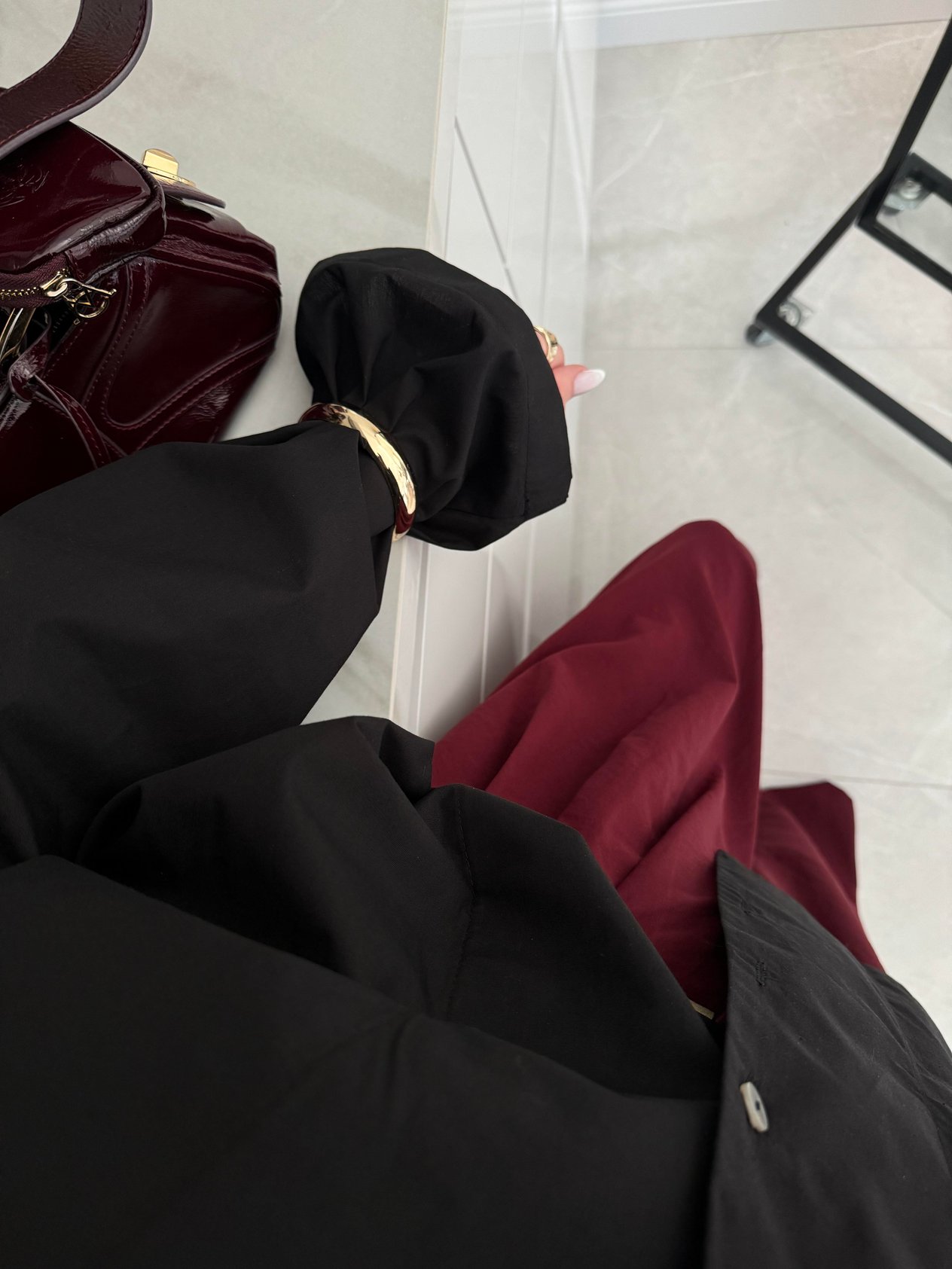 Meka Oversize Premium Siyah Gömlek