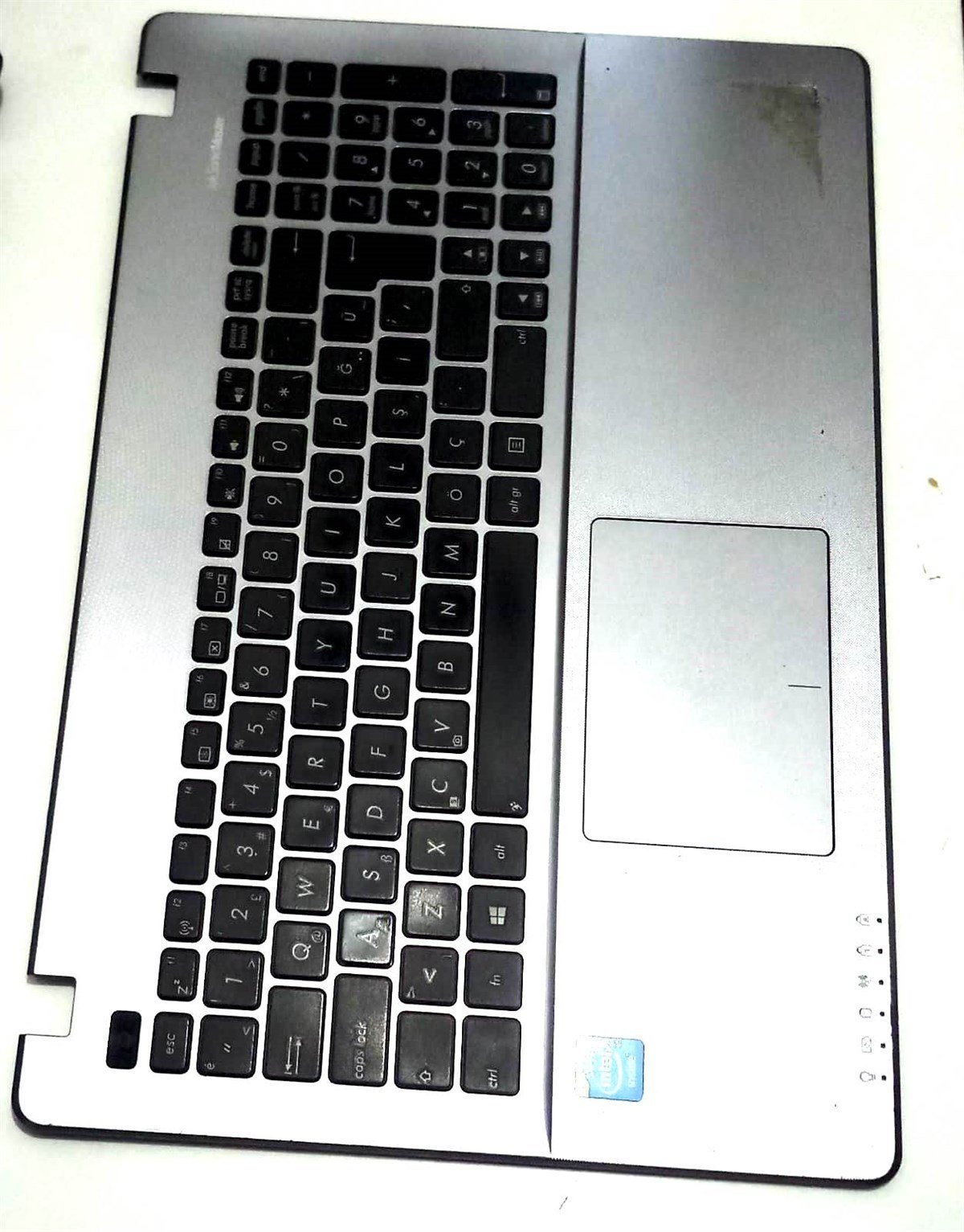 Üst KasaAsus X550 X552 X550C X550CA X550CC X550DP X550EA Notebook Klavye Türkçe + Üst Kasa GÜMÜŞ GRİ ORJİNAL SET 13NB00T1AP1302 13N0-PEA0R02 V143362AK1 STOK: 13