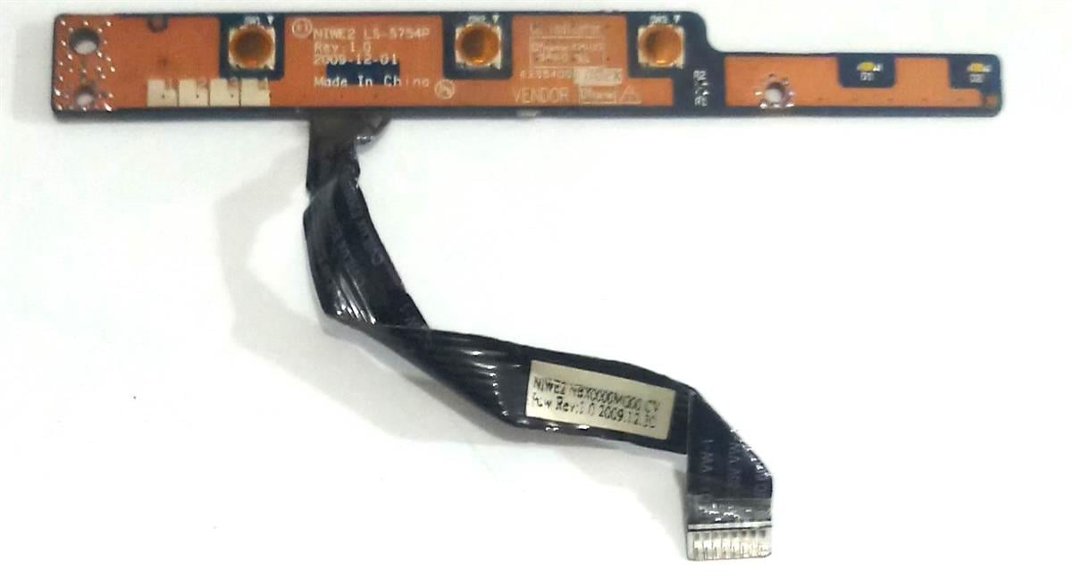Power Buttton - Power BooardLenovo G560 Power Button Board 455N9X38L01 NBK0000NG00 STOK: 52
