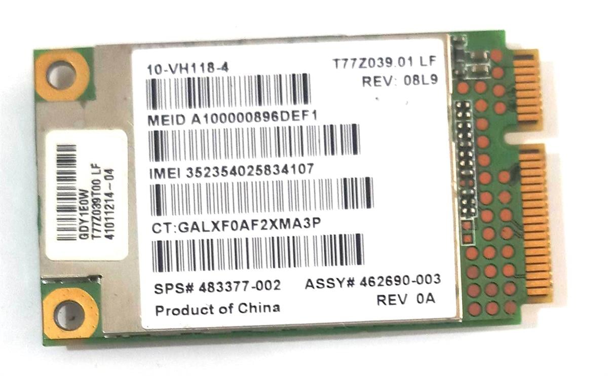WIFI Kart - BluetoothQualcomm 2723A-UNDP-1 3G Wwan Wireless Mini PCI-E Card UNDP-1 J9CUNDP-1 STOK: Z82