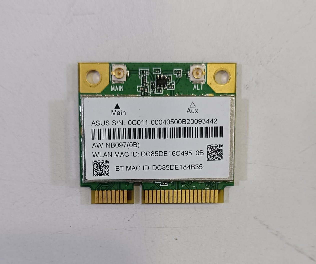 WIFI Kart - BluetoothAzurewave AW-NB097H (OB) Notebook Wifi Kart Stok:Z104