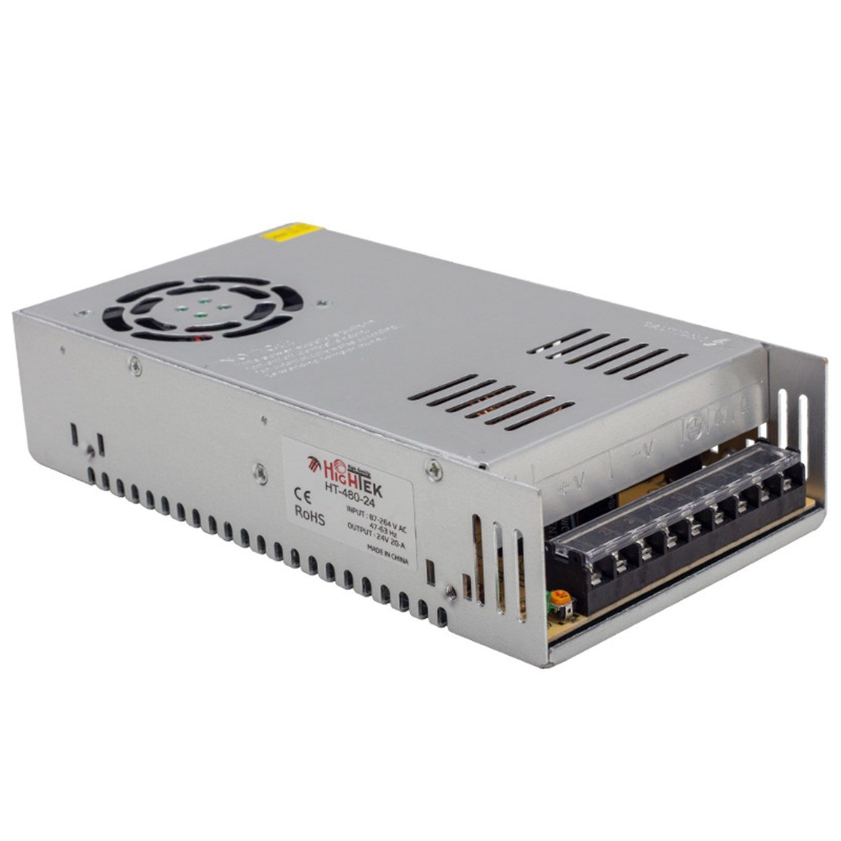 HIGHTEK HT1100 24 VOLT 20 AMPER 500W METAL KASA ADAPTÖR