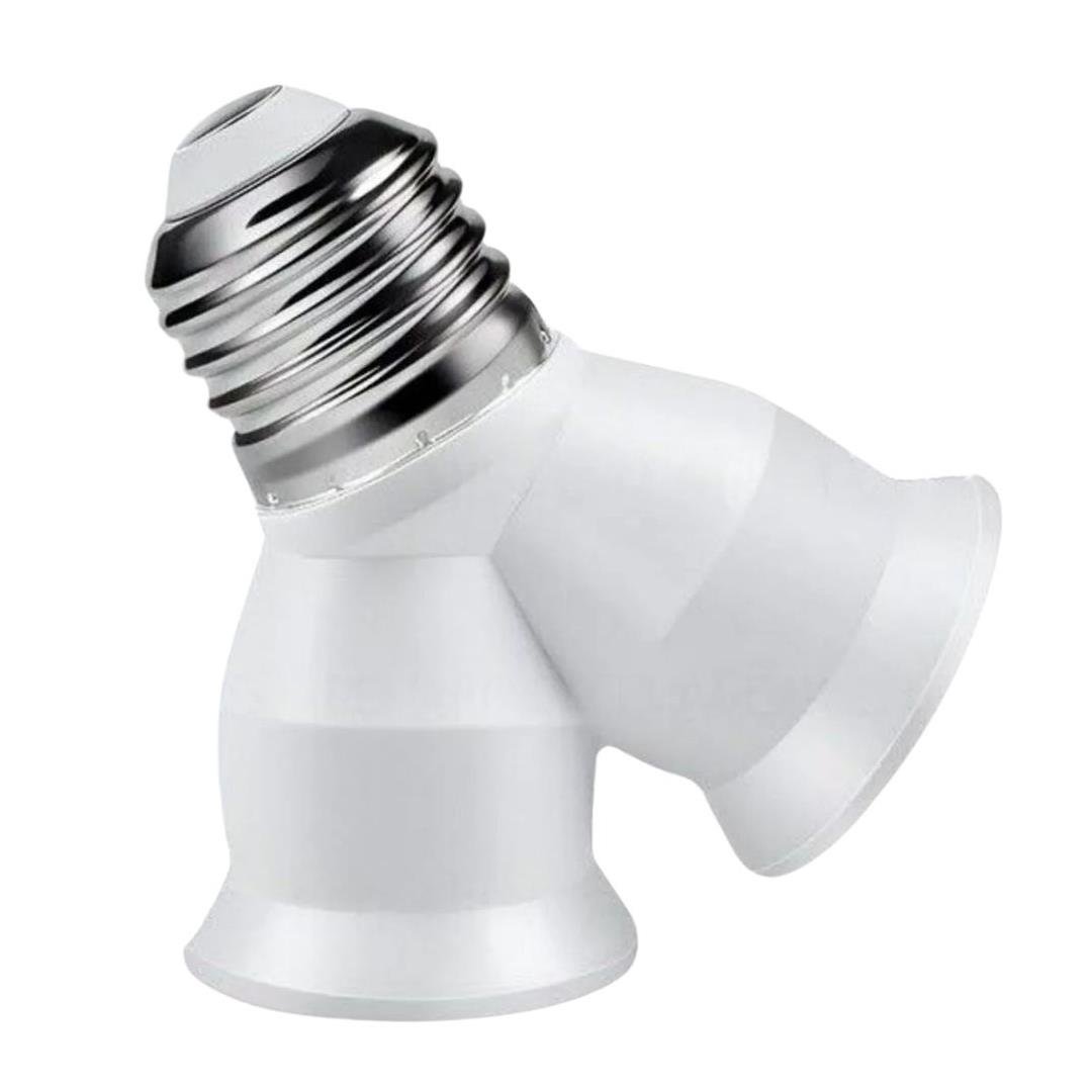 LEDX DY-101 E27 DUY ÇOĞALTICI (TEK DUYDAN ÇİFT E27 LAMBA BAĞLANTISI)