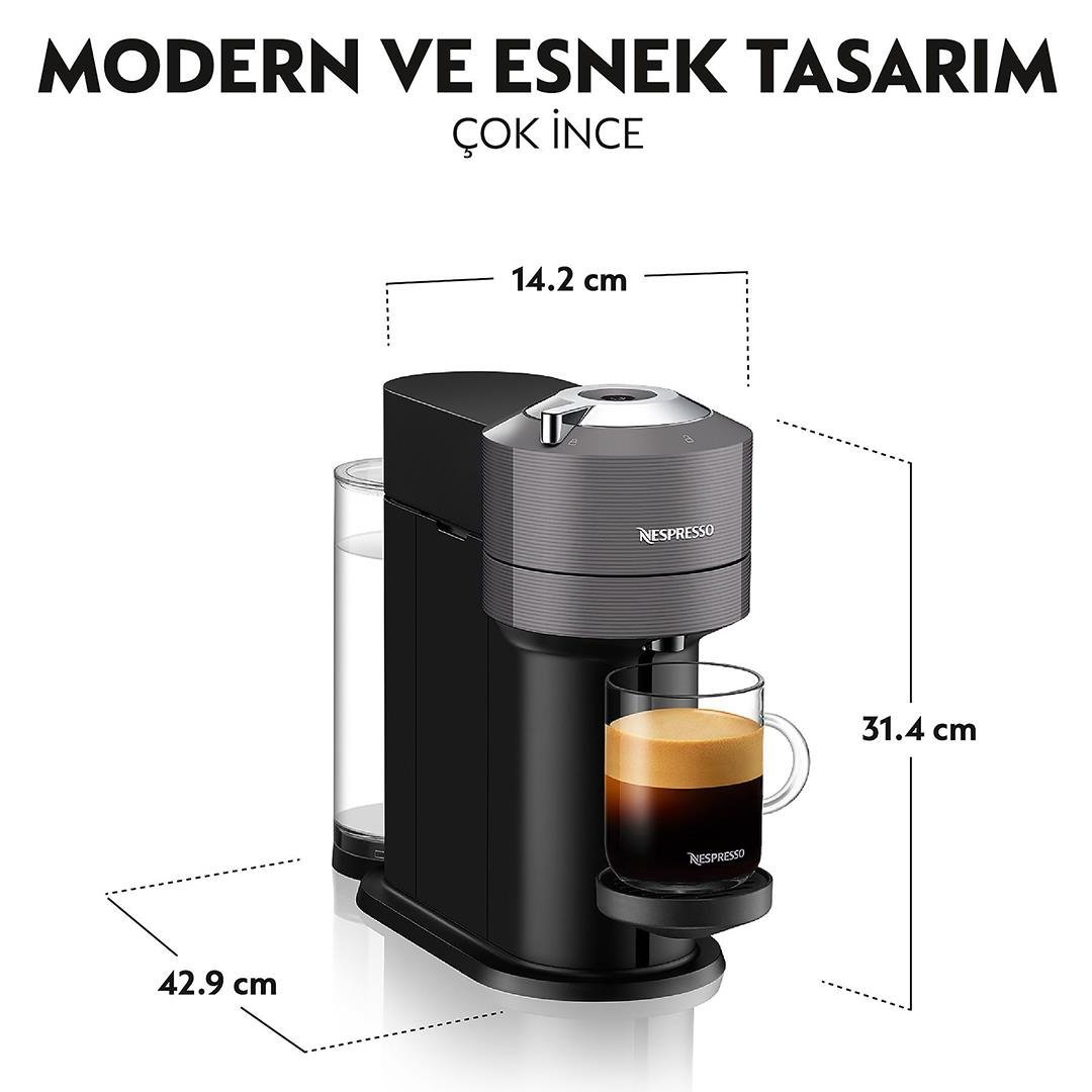 NESPRESSO VERTUO NEXT C MATT BLACK KAPSÜL KAHVE MAKİNESİ