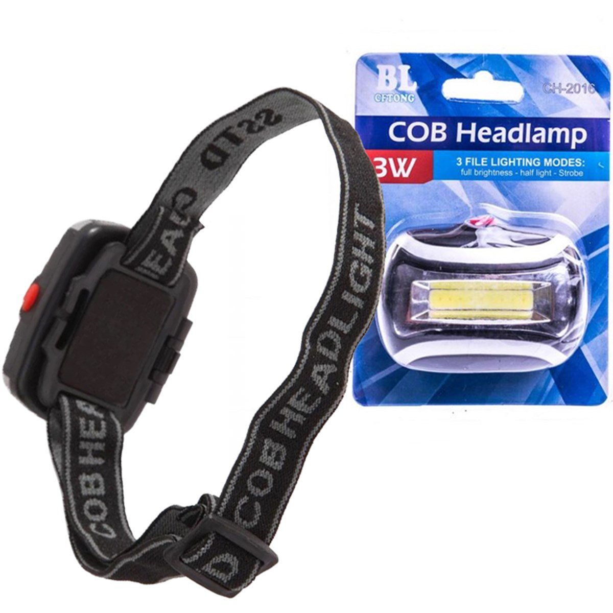 POWERMASTER PM-1849 COB LED PİLLİ KAFA LAMBASI FENERİ