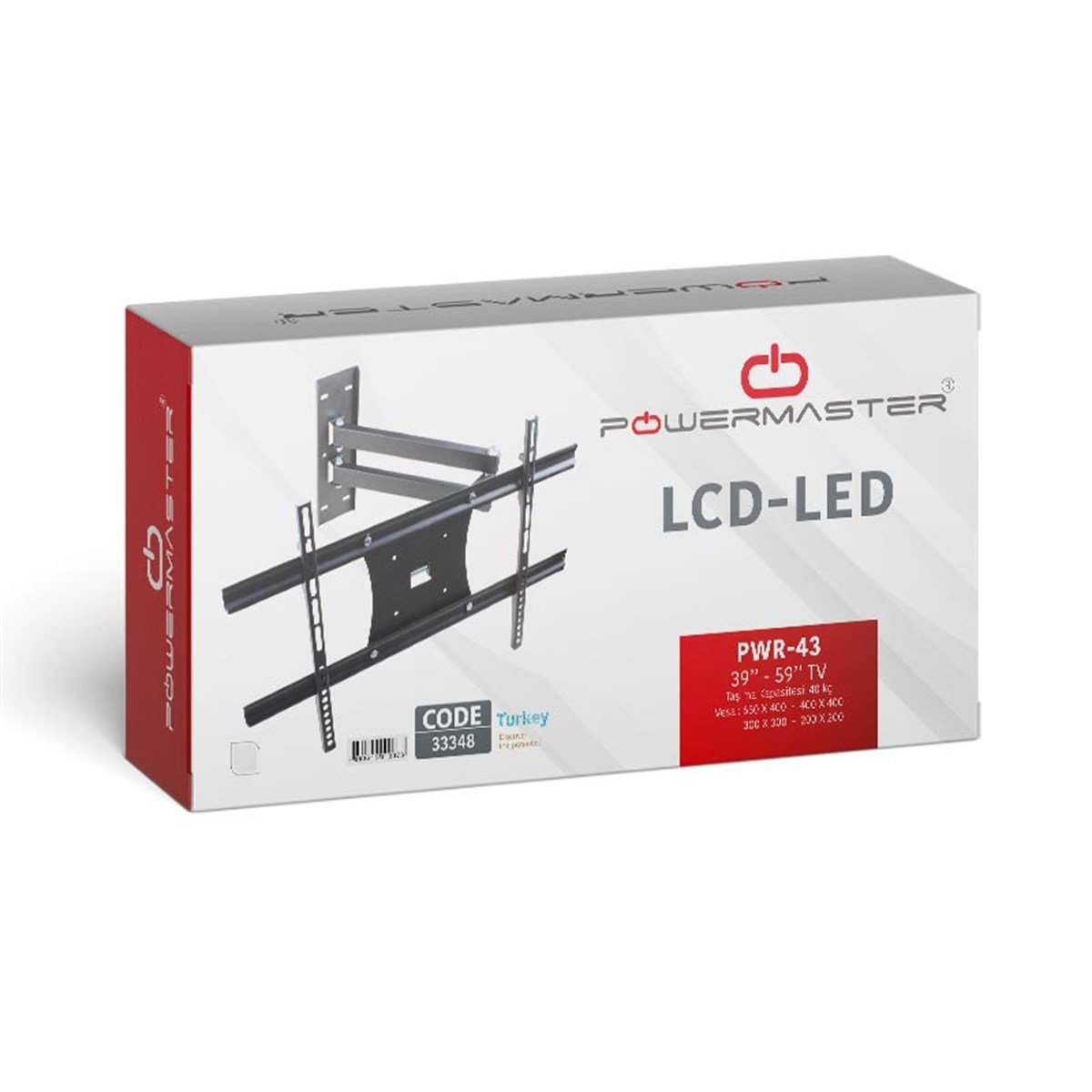 POWERMASTER PM-43 LED/LCD/PLAZMA KİLİTLİ ASKI APARATI PM-43 * PWR-H43