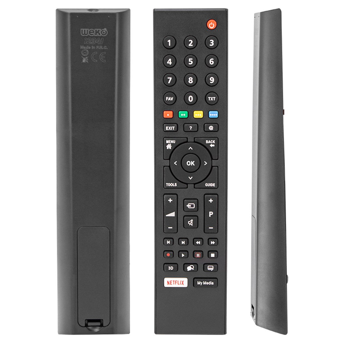 WEKO KL ARÇELİK-BEKO NETFLIX - MY MEDİA TUŞLU LCD-LED TV KUMANDA - GENİŞ KALIP