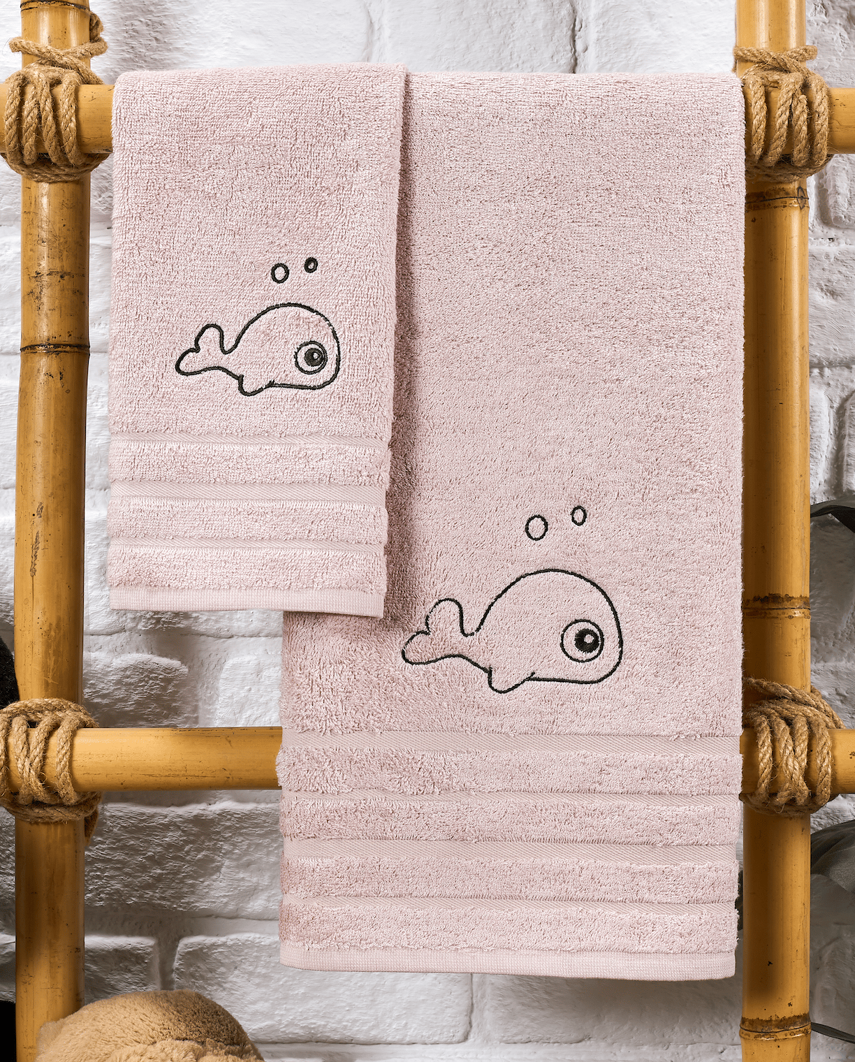 Bambu Yumuşacık Bebek Havlu Seti PEMBE