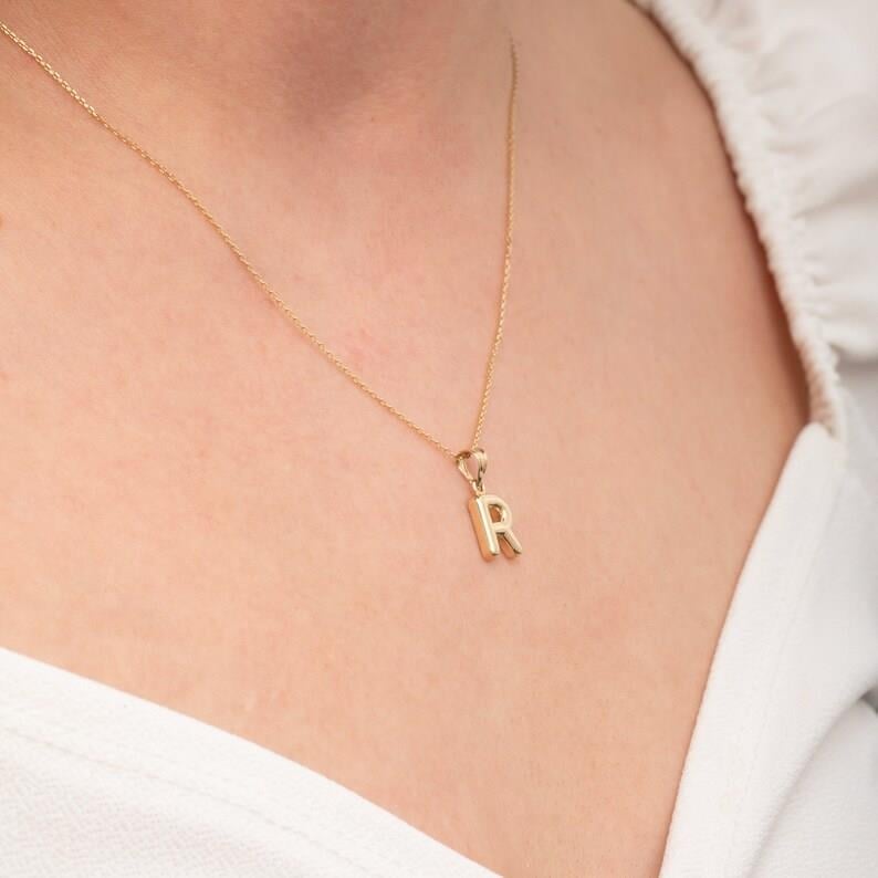 Altın Balon Harf Kolye - Goldstore