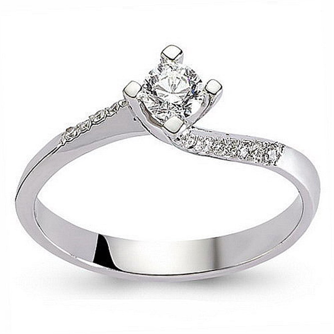 Goldstore-0.2 ct. Pırlanta Tektaş Yüzük