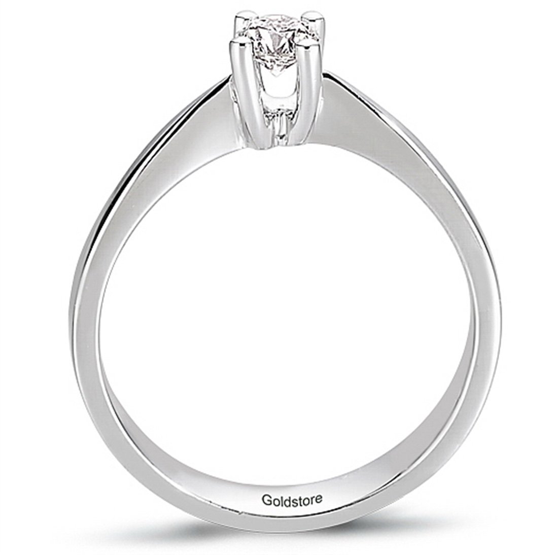 Goldstore-0.21 ct. Pırlanta Klasik Tektaş Yüzük