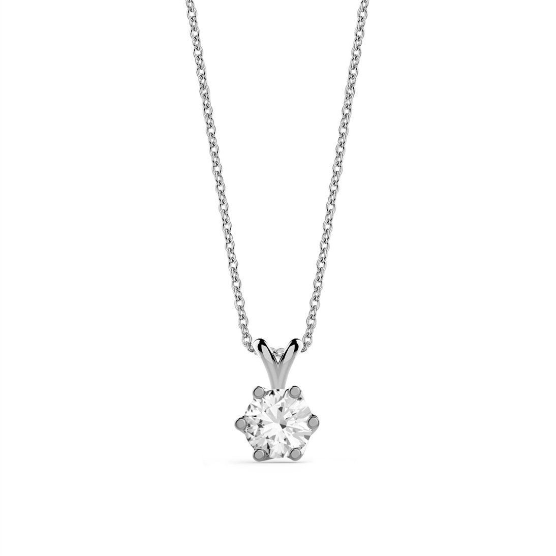 Goldstore-0.22 ct. Pırlanta Tektaş Kolye