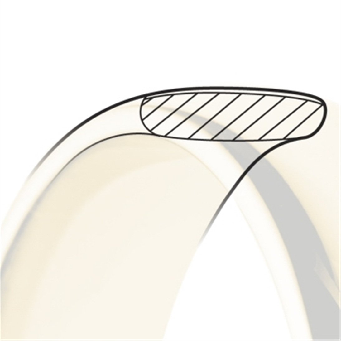 Goldstore-5.5 mm Klasik Alyans Yüzük