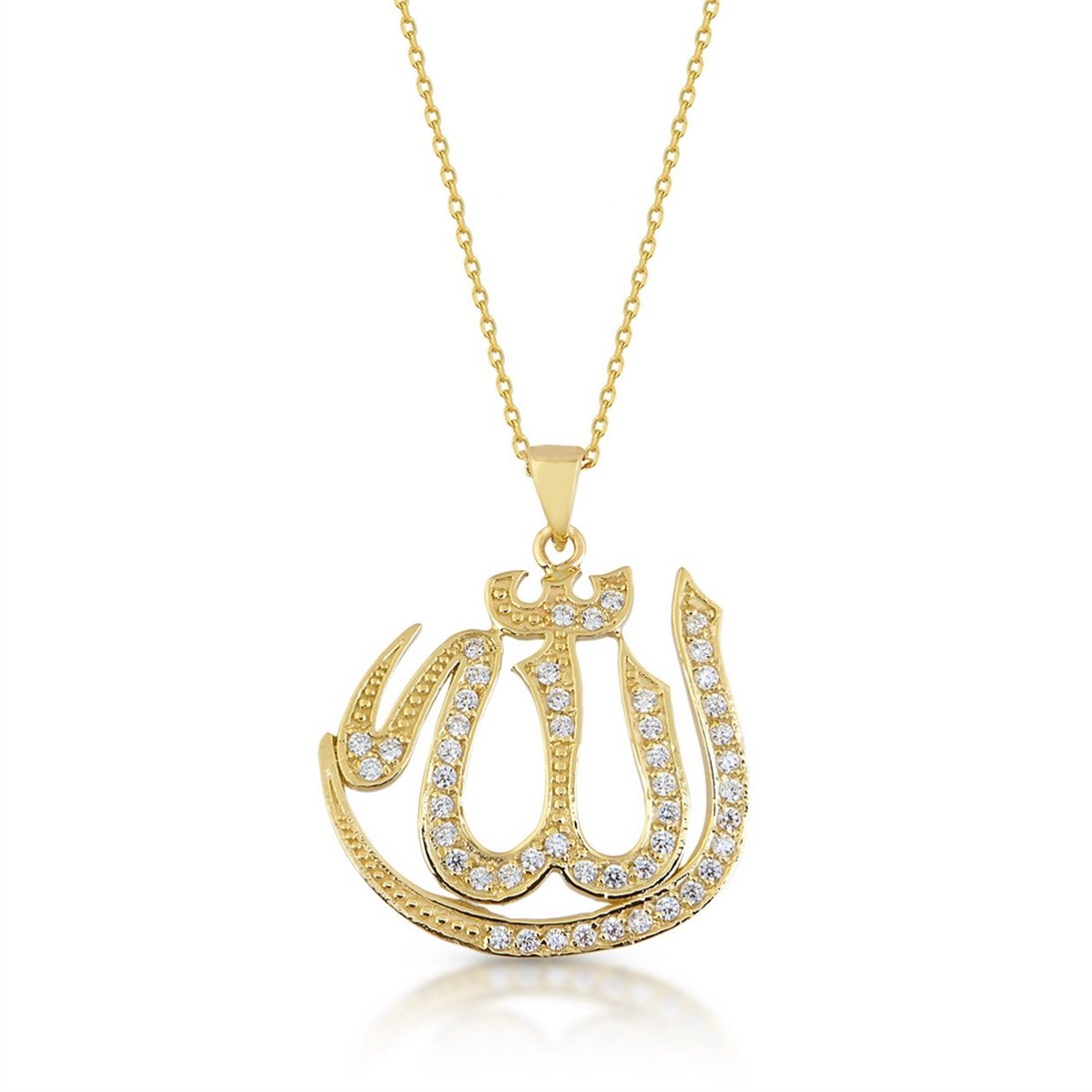 Goldstore-Allah Yazılı Kolye
