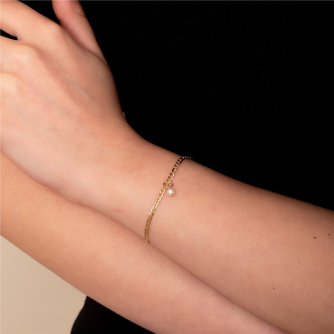 Goldstore-Minimal White Pearl Charm 14K 18K Real Gold, Shiny White Pearl For Necklace Bracelet Earring Anklet,Pearl Charm With Bail Perfect For A Gift