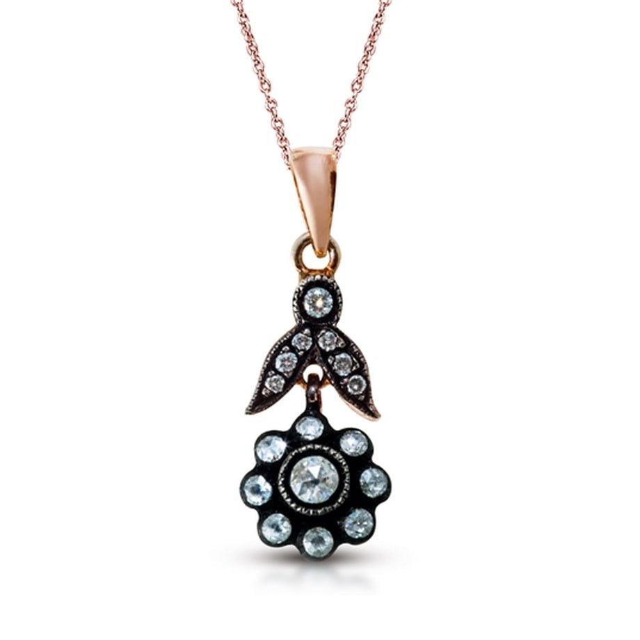 Goldstore-URL 0.21 ct. Pırlanta Fantezi Kolye