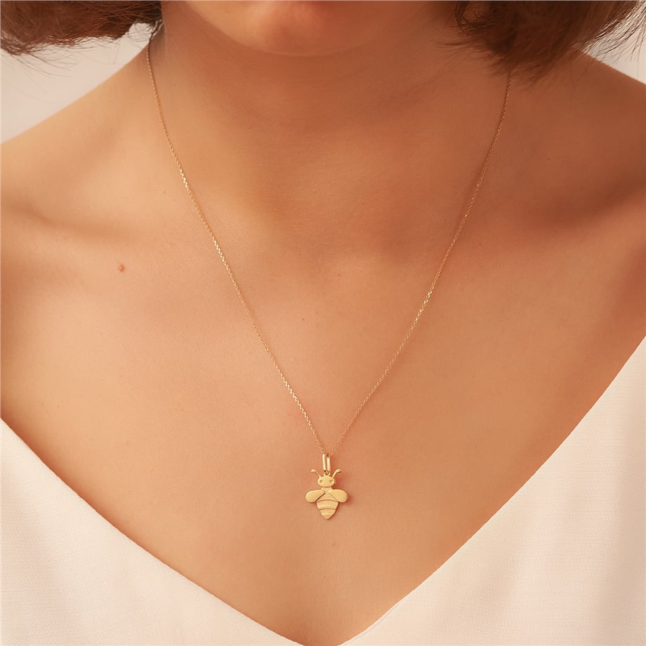 Goldstore-mucevher/14-ayar-altin-ari-figurlu-kolye-gp44022_44022.html