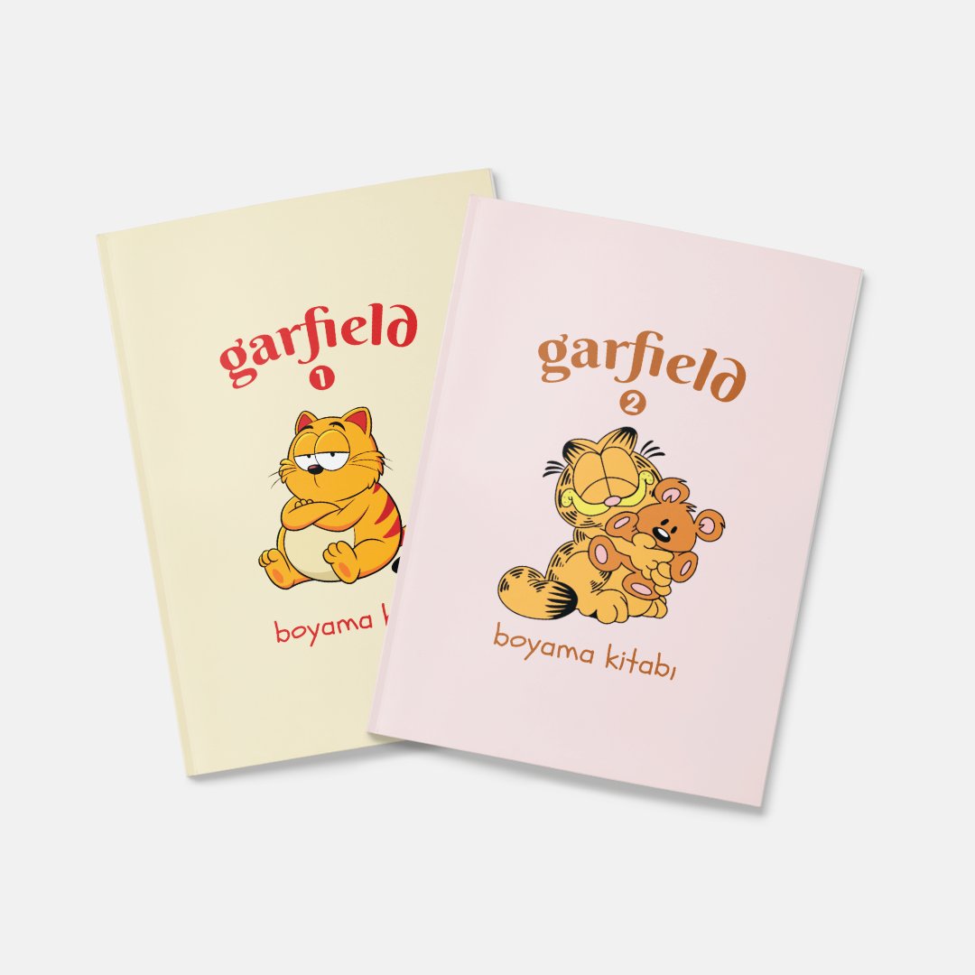 Garfield Boyama Kitabı 2'li Set