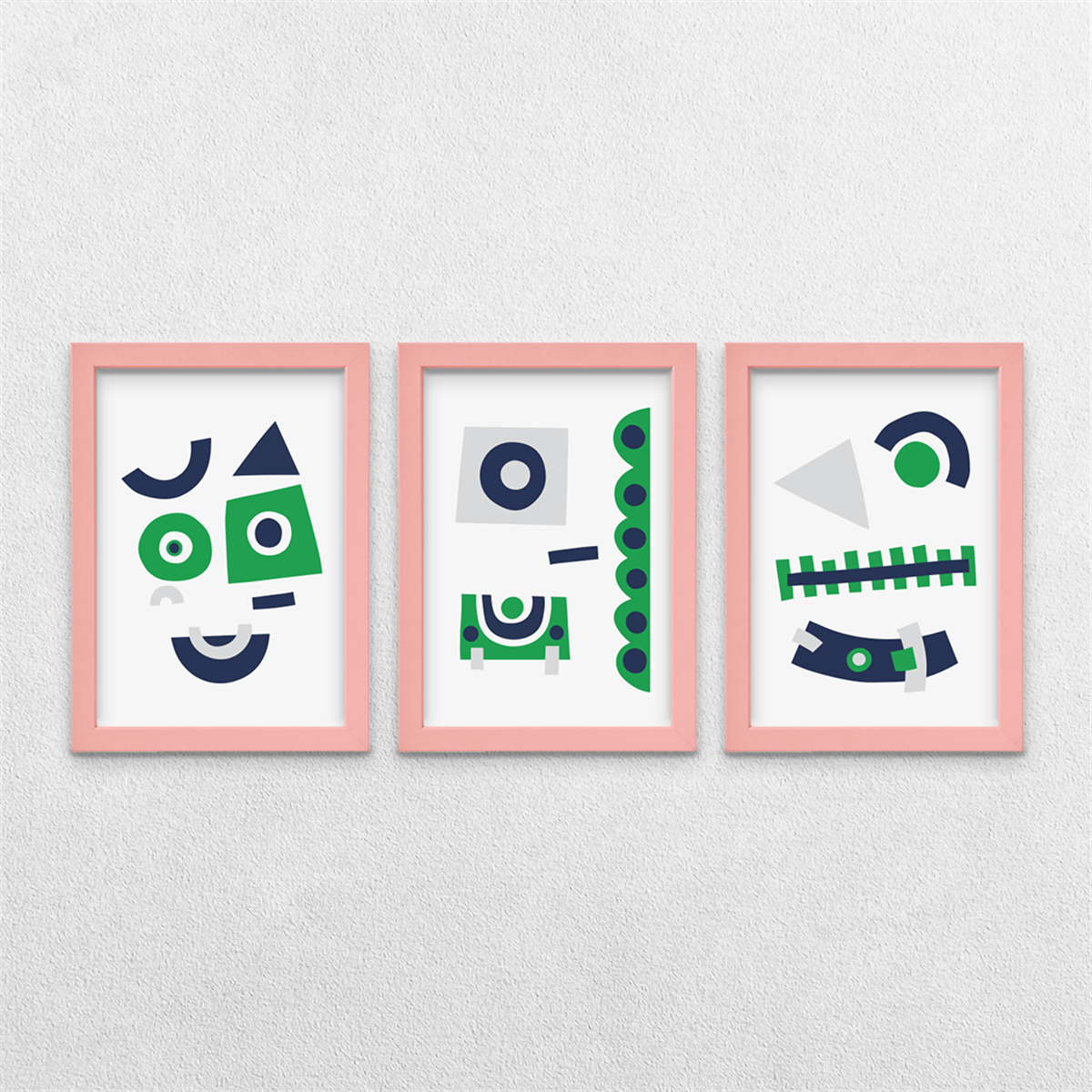 Karnaval Temalı 3'lü Çerçeveli Tablo Seti 21x30 cm