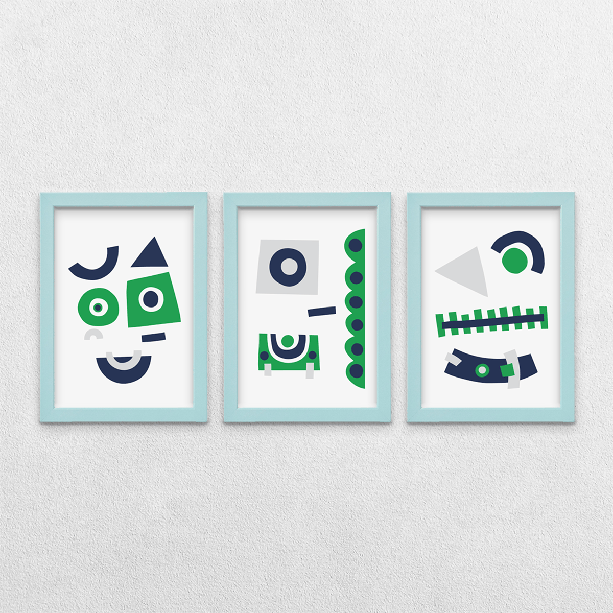 Karnaval Temalı 3'lü Çerçeveli Tablo Seti 21x30 cm
