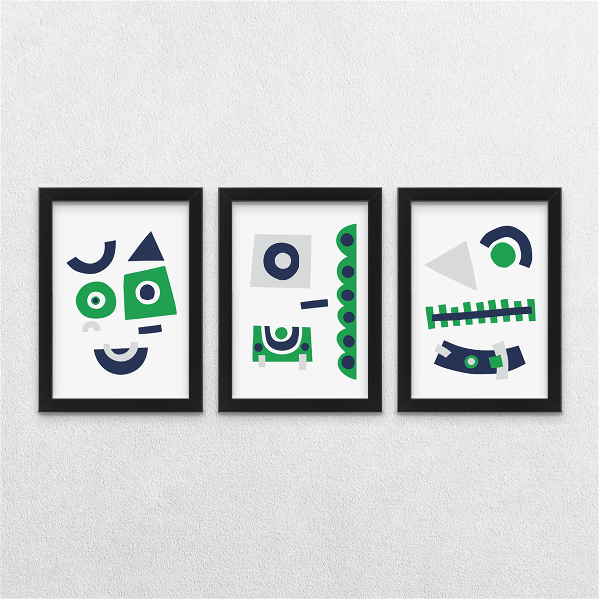 Karnaval Temalı 3'lü Çerçeveli Tablo Seti 21x30 cm