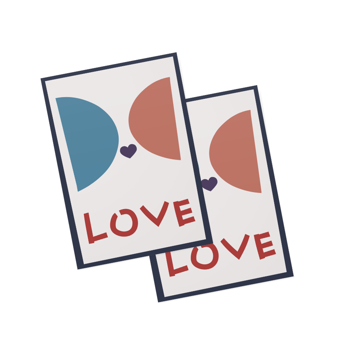 Love Motto Kartı / Kartpostal