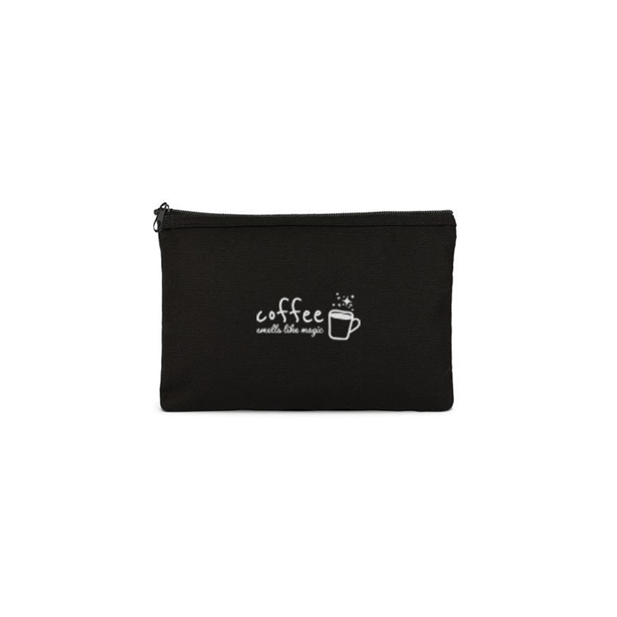Sihirli Kahve  Baskılı Clutch Makyaj Çantası