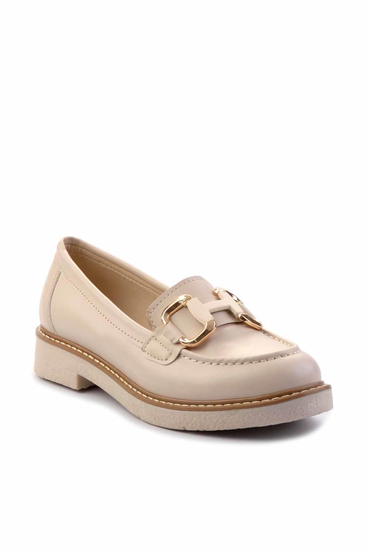 Bej  Kadın Loafer Ayakkabı K01257067509