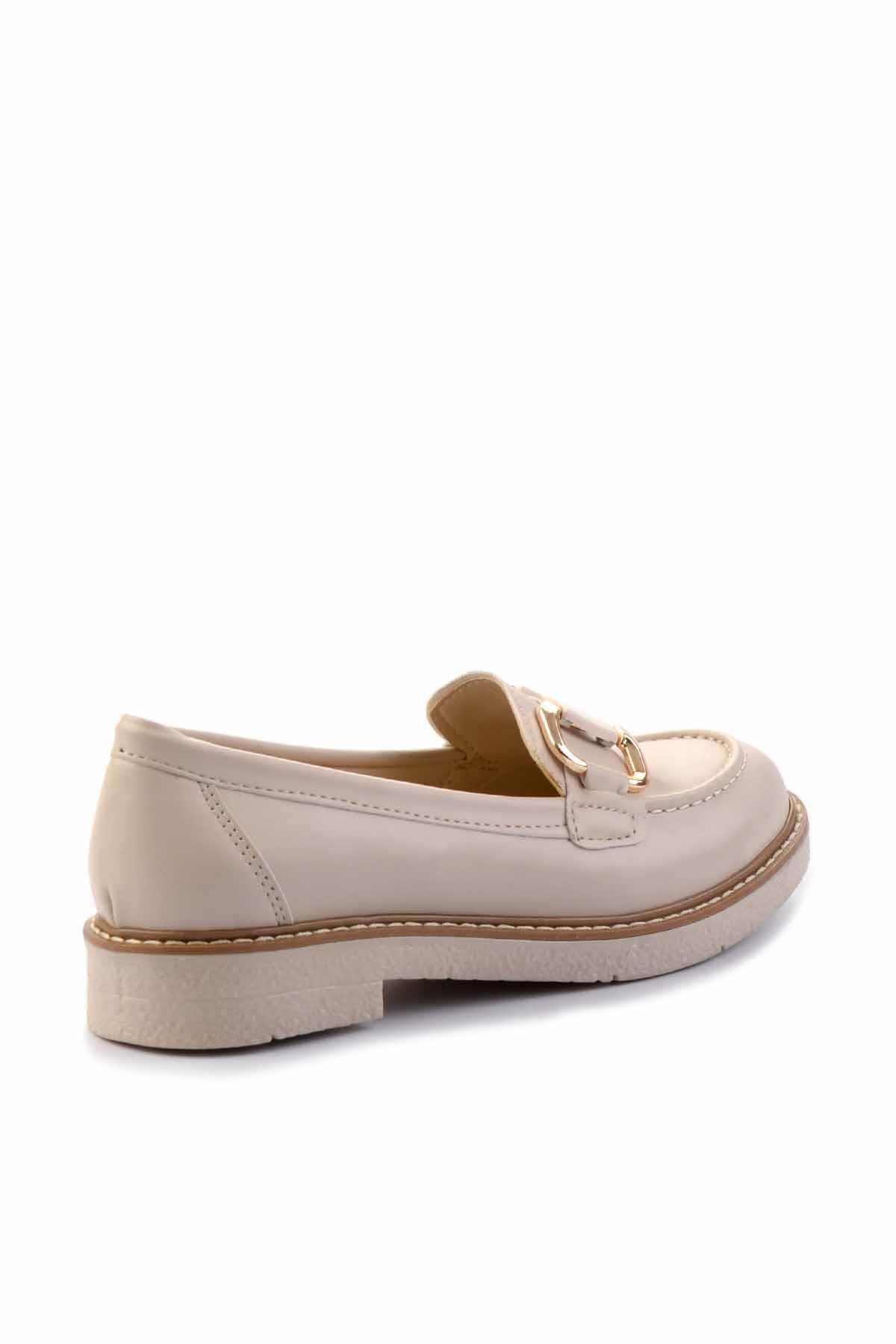 Bej  Kadın Loafer Ayakkabı K01257067509