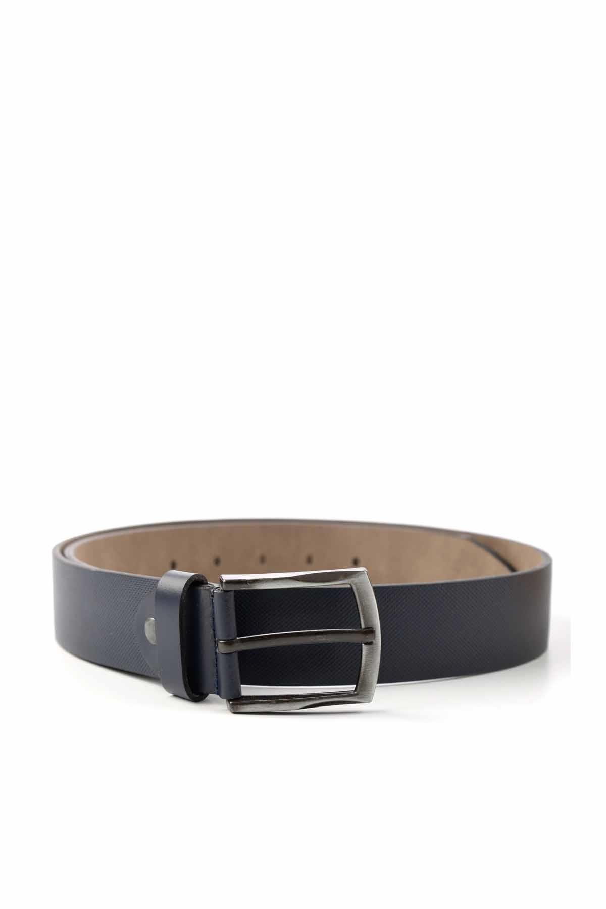 Lacivert Leather Erkek Kemer U08657019303