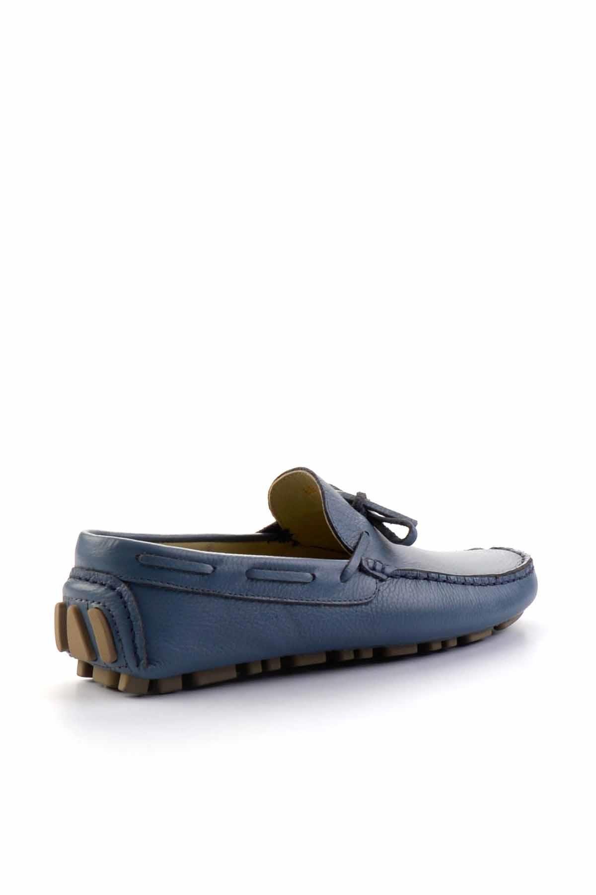 Mavi Floter Hakiki Deri Erkek Loafer Ayakkabı E01395332140