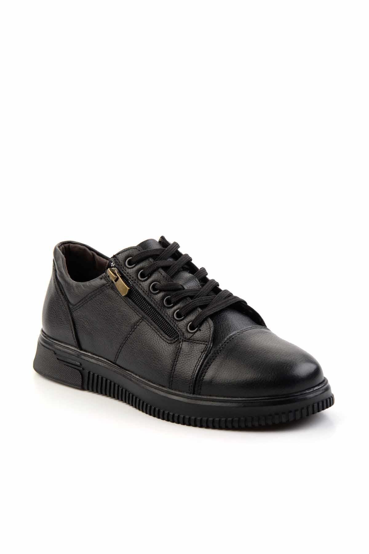 Siyah Leather Erkek Casual Ayakkabı E01398232403