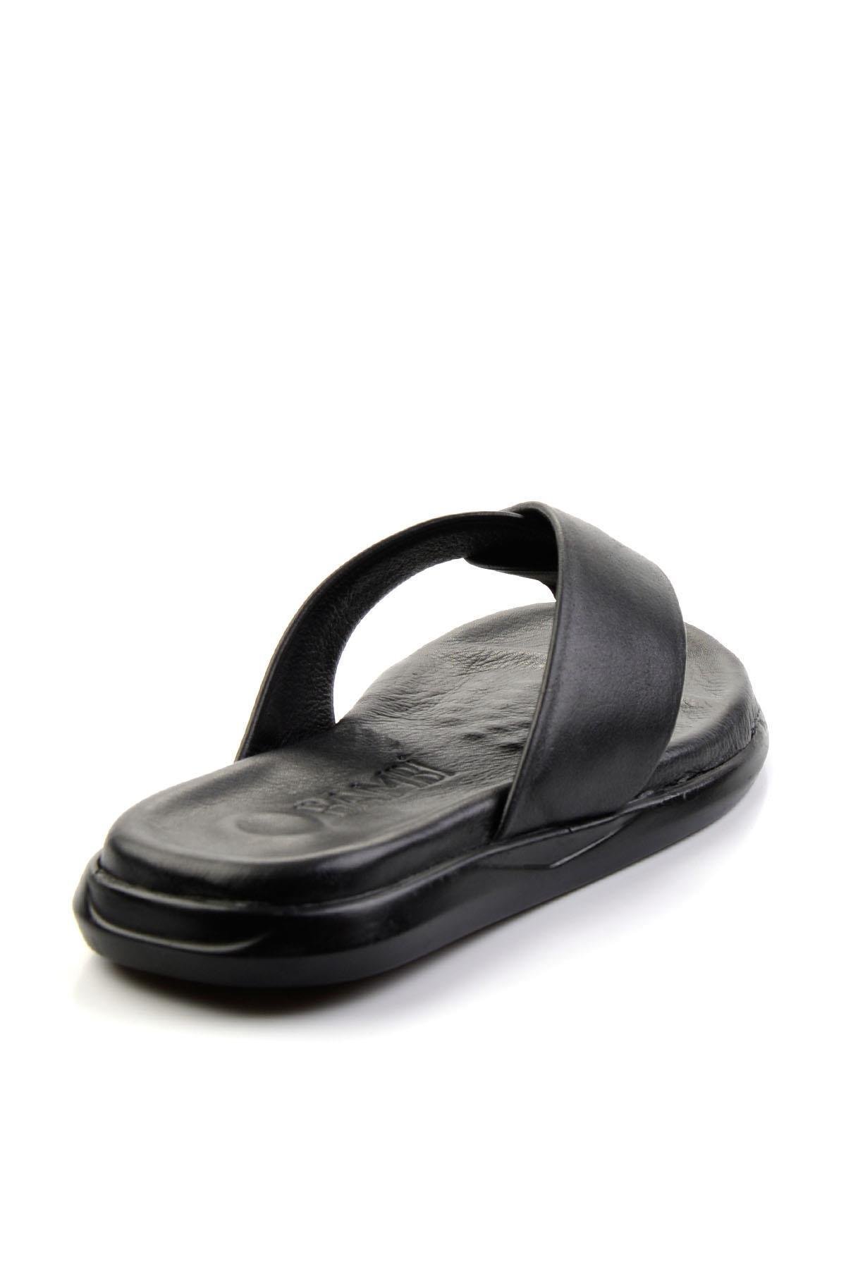 Siyah Leather Erkek Terlik E04557241943