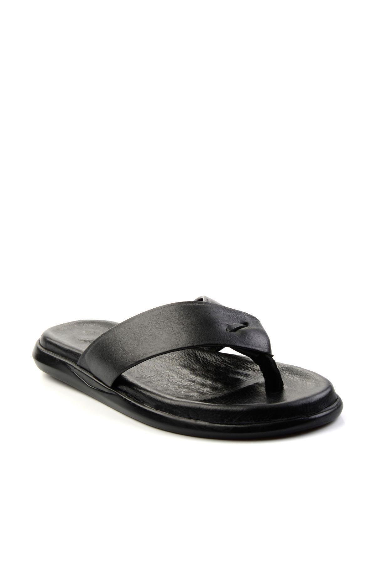 Siyah Leather Erkek Terlik E04557241943