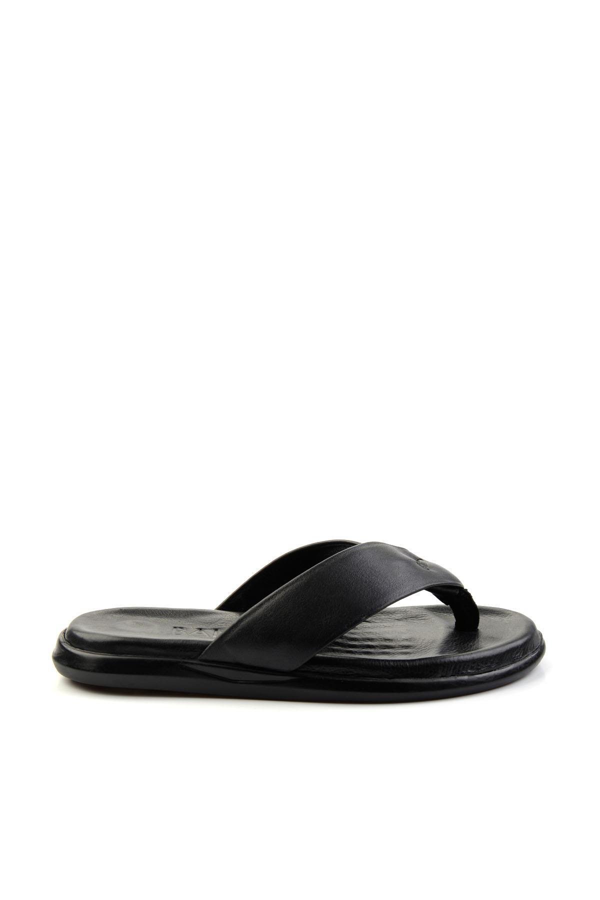 Siyah Leather Erkek Terlik E04557241943
