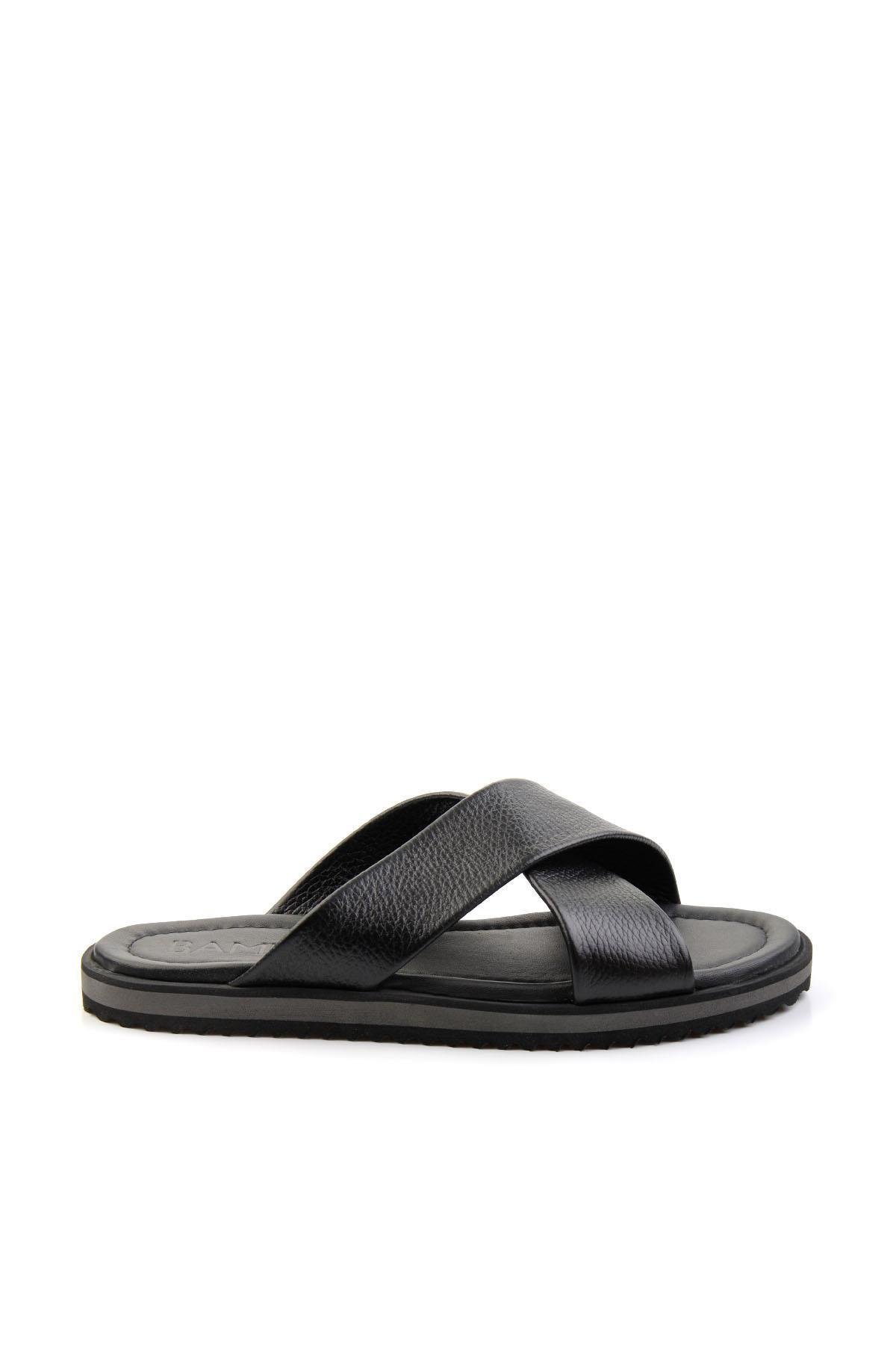 Siyah Leather Erkek Terlik E04801040140