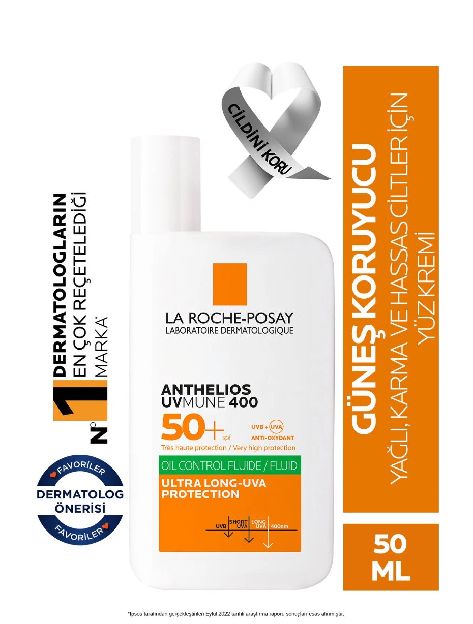 Anthelios Uvmune 400 Oil Control Fluid Güneş Kremi Spf50+ 50ml