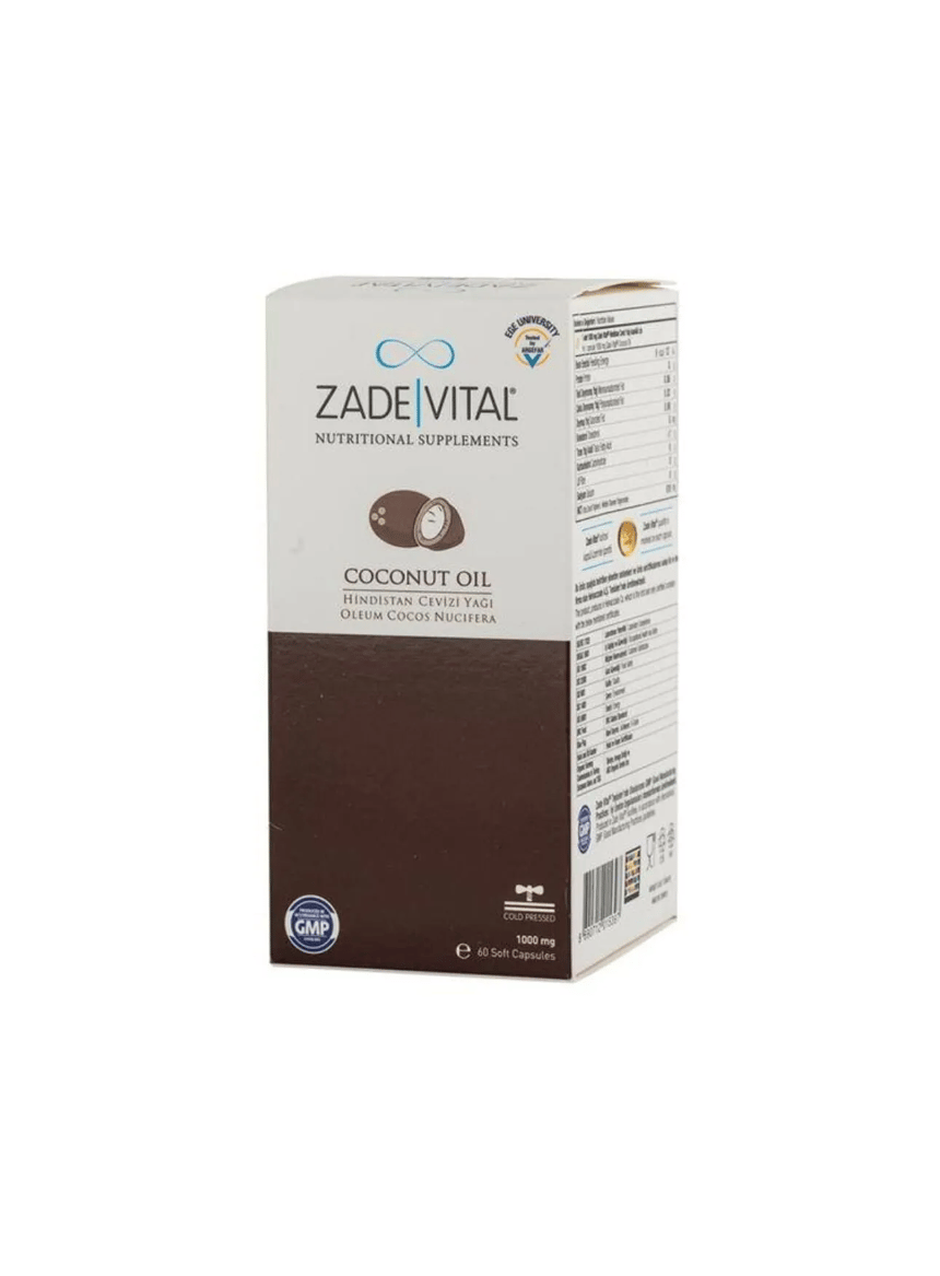 zade vital coconut oil 60 kapsül 